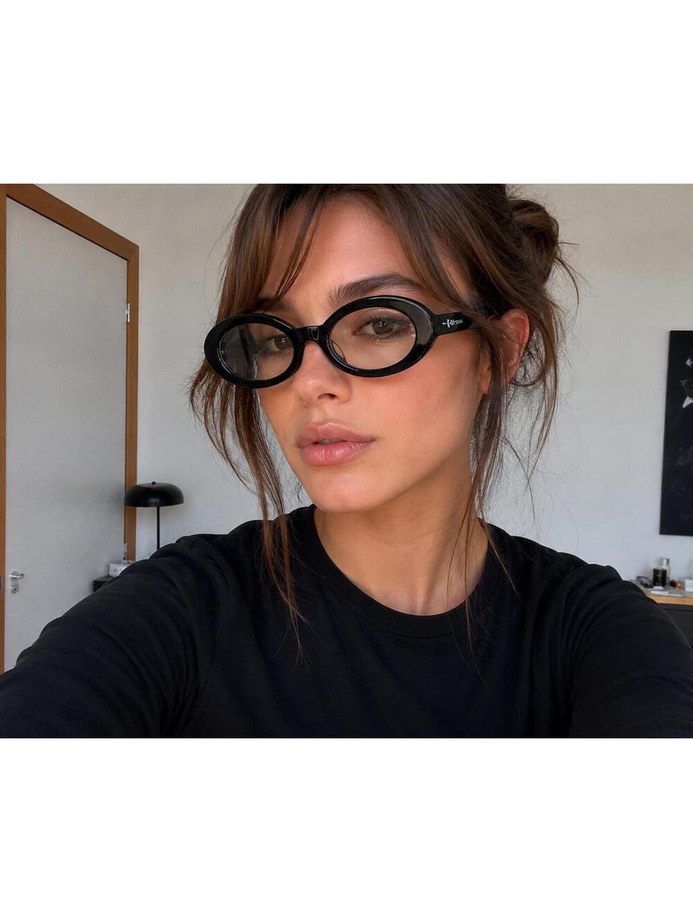 Zigi + Marais Elsa Black Clear Lens Prescription Ready Glasses